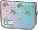 Kahepoolne St.right "ombre Unicorns" pliiatsikott, ilma tarvikuteta