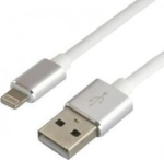 everActive USB &ndash; Lightning silikoonkaabel, kiirlaadimine, 1,5 m, valge