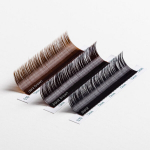 Rarity Black Brown Lashes, D, 0,07, 12 mm, 16 riba