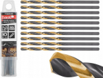 Trell metallile Hss 4mm, must-kuldne, 1 tk.