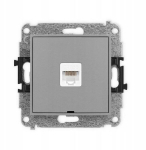 Icon Rj45 arvuti pesa, 1xrj45, hall matt