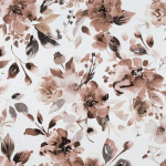 Voodipesukomplekt Eurofirany POS/ST/SPRING/76 valge botaanilise mustriga, lukuga, 3-osaline, 160x200