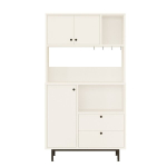 Mitmeotstarbeline kapp Hanah Home RE3-W valge metallist, modernne disain
