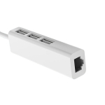 Type-C dokk, 4 &uuml;hes, 4 porti, valge, USB A