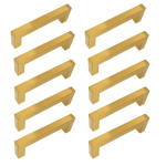10 x klassikaline m&ouml;&ouml;blikinniti 128 mm, kuldne