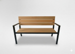 Aialaud GardenLine 118 x 54 x 77 cm pruun plastikust iste ja seljatugi