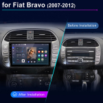 android 15 multimeedia auto navigatsioonis&uuml;steem junsun fiat bravo 2007-2012 gps navi wifi bluetooth carplay
