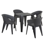 Aiam&ouml;&ouml;blikomplekt FERNE Premo Lottie, 4-kohaline, halli v&auml;rvi plastik