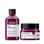 Loreal Curl Expression intensyvus drėkinamasis kreminis &scaron;ampūnas 300ml + Riche kaukė 250ml