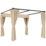 Pergola, 300x300x227 cm, beež, metall