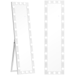 T&auml;ispikk peegel, 150x40 cm, valge, LED valgustus