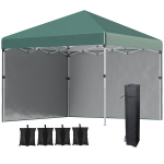 Pop-up varikatus 3x3 m, veekindel, UV 30+, 2 k&uuml;lgseina, roheline
