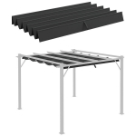 Pergola katusekate drenaažiavadega 2,5x2,55m 1 tk