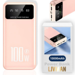 Akupank LIVMAN K70 - kiirlaadimisega varupatarei kahe v&auml;ljundiga, 10000mAh, 100W