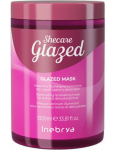 Juuksemask Inebrya Shecare Glazed Illuminating Laminating tuhmadele ja deh&uuml;dreeritud juustele 1000 ml