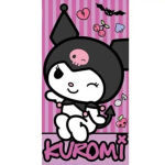 Hello Kitty Punk Kuromi vannir&auml;tik ja rannar&auml;tik 70&times;140 cm (kiire kuivamine)