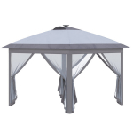 Varikatus 3,3x3,3 m, h&uuml;pik, LED+USB, Oxford, hall