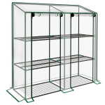Mini kasvuhoone, 143x46x141 cm, L&auml;bipaistev, Plastik
