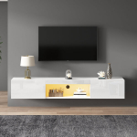 Seinale kinnitatav telekapp 160x31x22 cm, LED, Bluetooth, valge, 30 kg