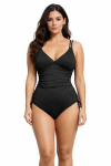 Ujumistrikoo naistele tummy control Saitdress, must, S