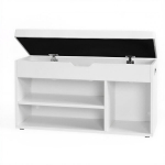 Hoiupink 80x30.3x44 cm Valge PU-nahk