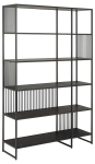 Riiul Strington 120x35x185cm, must