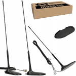 CB-antenn, l&uuml;hike, magnetiline, 44 cm, 150 W, 50 &Omega;, CB antena magnetinė trumpa 44 cm 150 W 50 &Omega;