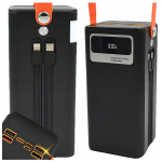 Akupank V&auml;line aku 50000 mAh koos 4 x USB, USB-C ja kaablitega, I&scaron;orinė baterija 50000 mAh su 4 x USB, USB-C ir laidais