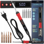 Jootekolb S908X, 80 W, otsikutega, Lituoklis S908X, 80 W, su antgaliais