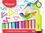 Fluo Peps highlighter 6 fluo+6 pastelset v&auml;rvi - Maped