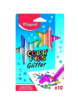Maped Colorpeps Glitter viltpliiatsid, 10 tk.