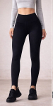Naiste &otilde;mblusteta retuusid jalarihmadega LEGGINGS STRAPS ENERGY Giulia, v&auml;rv black, S/M