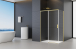 Du&scaron;inurk Treviso Gold 120X80X195 l&auml;bipaistev Easy Clean klaas 6mm,harjatud kuldne profiil