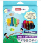 Kahepoolsed kolmnurksed pliiatsid 48 v&auml;rvi EASY - Easy Stationery