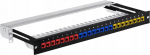 V&auml;ljat&otilde;mmatav Patch-Paneel, 19" Rack, 1U, 24 Keystone-Pesa, Cat5E/Cat6/Cat7, Stalflex