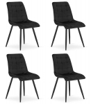 4-osaline s&ouml;&ouml;gitoolide komplekt Split, 88x46x40 cm, must