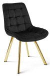 4 s&ouml;&ouml;gitooli komplekt Soria, 86x43x42 cm, must