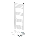 Vannitoa radiaator redelradiaator Granitan Raven 100x30cm valge