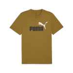 PUMA meeste vabaaja T-s&auml;rk PUMA GRAPHICS 2 Color No. 1 Logo Tee Honey Butter brown - 68470869, pruun
