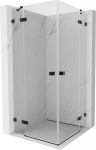 Mexen Lunar Duo hinged du&scaron;ikabiin 75 x 75 cm, l&auml;bipaistev, must - 834-075L-075P-70-00