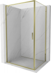 Mexen Exo p&ouml;&ouml;rduksedega du&scaron;inurk 80 x 85 cm, l&auml;bipaistev, kuldne - 8181-080-085-50-00