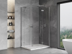Mexen Mist-H Duo hinged du&scaron;ikabiin parem 80 x 85 cm, l&auml;bipaistev, kroom - 8A5-080L-085P-01-00