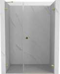 Mexen Lunar-B pareedu&scaron;&scaron;ide parempoolsed uksed 110 cm, l&auml;bipaistvad, kuldsed - 832S-110-050-50-00-P