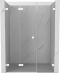 Mexen Lunar-F L voltide du&scaron;iuks ukse vasak 110 cm, l&auml;bipaistev, valge - 836SL-110-050-20-00-L