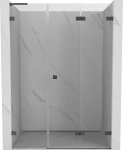 Mexen Lunar-F L kokkupandavad du&scaron;&scaron;iuksed, paremale 145 cm, l&auml;bipaistev, harjatud gun gray - 836SL-145-050-66-00-P, 145x200
