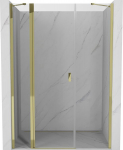 Mexen Mist du&scaron;iuksed, avatavad, 120 cm, l&auml;bipaistev, kuldne - 8A4-120-001-50-00, 120x200