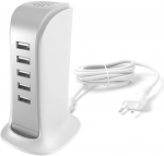Dudao v&otilde;rgulaadija 5x Usb, 25w, valge