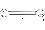 Kahepoolne lame v&otilde;ti 20x22mm Topex