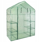 Foolium kasvuhoone 4 riiulid maja roheline 143x73x195 cm, 143x73x195 cm
