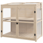 Puidust kasvuhoone, 103x61x103 cm, reguleeritav katus, 1 tk